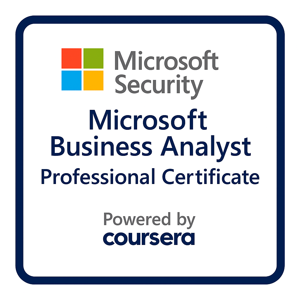 Microsoft Business Analyst Professional Certificate